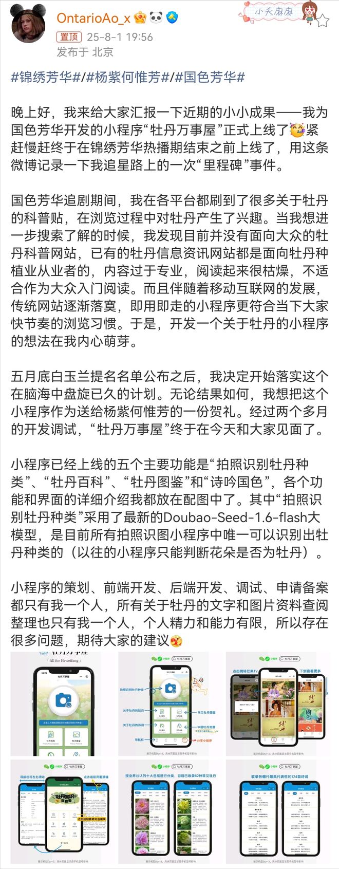 的小程序追星与传统文化传播结合杨紫粉丝好